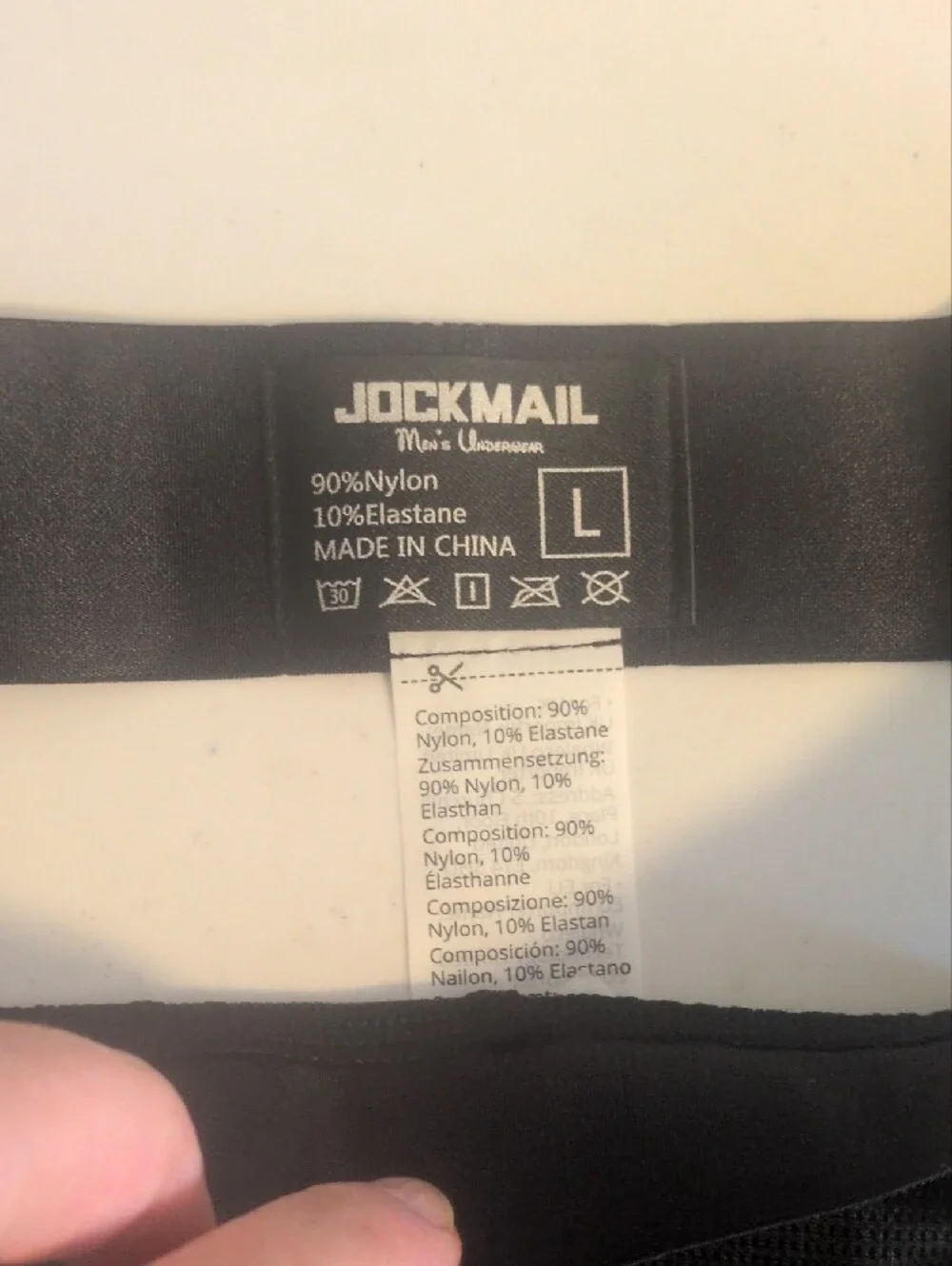 Men's Black Supportive Athletic Jockstrap